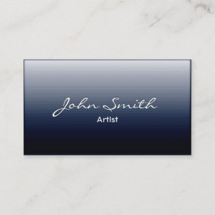 Business Card für klassische Dark Blue Metal Artis Visitenkarte