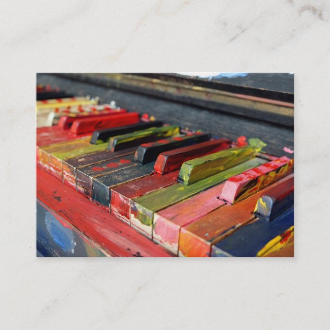 Business Card für Klavier oder Musikunterricht Visitenkarte (Vorderseite)