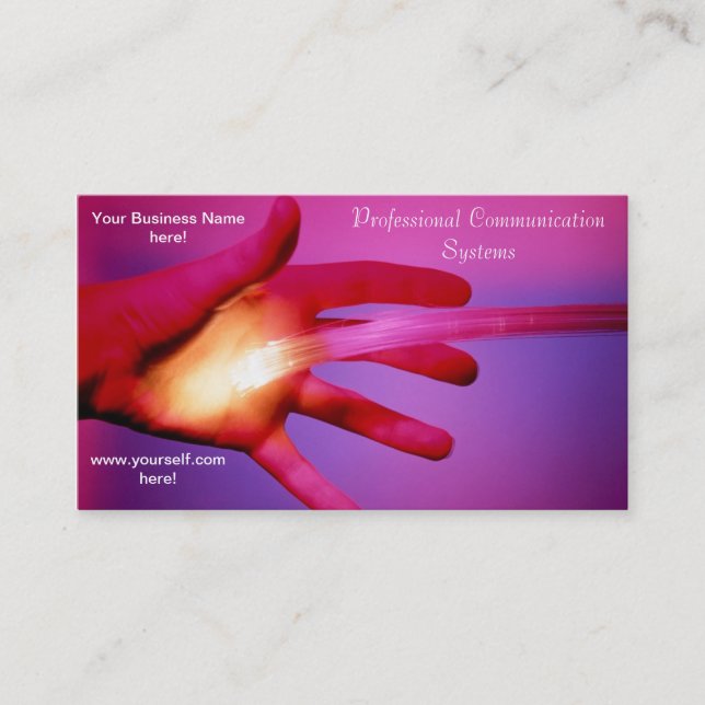 Business Card für Kommunikationssysteme Visitenkarte (Vorderseite)
