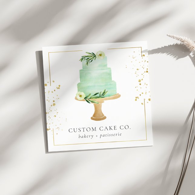 Business Card für kundenspezifische Backwaren Quadratische Visitenkarte (Von Creator hochgeladen)