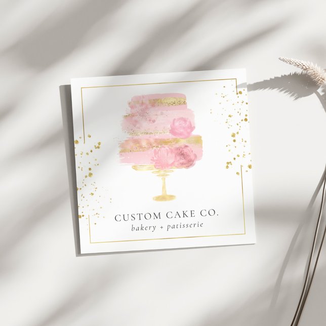 Business Card für kundenspezifische Backwaren Quadratische Visitenkarte (Von Creator hochgeladen)