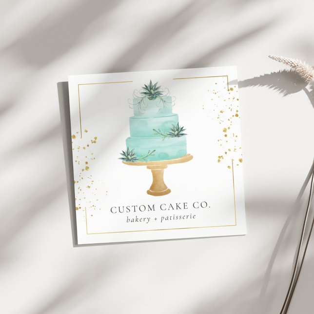 Business Card für kundenspezifische Backwaren Quadratische Visitenkarte (Von Creator hochgeladen)