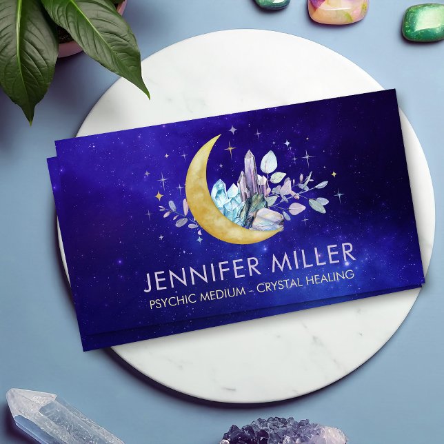 Business Card für Moon- und Wasserfarbkristalle Visitenkarte (Von Creator hochgeladen)