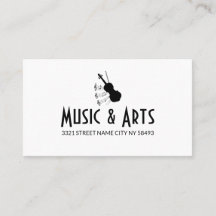 Business Card für Music Studio Instructor
