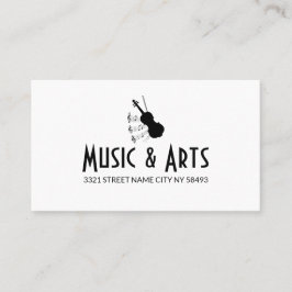 Business Card für Music Studio Instructor Visitenkarte