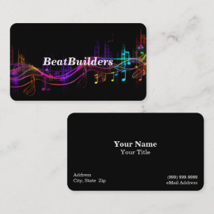 Business Card für Musikunterricht Visitenkarte