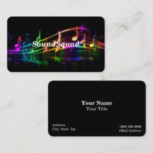 Business Card für Musikunterricht Visitenkarte