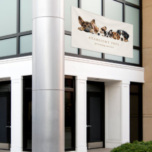 Business Card für niedliche Hunde Banner