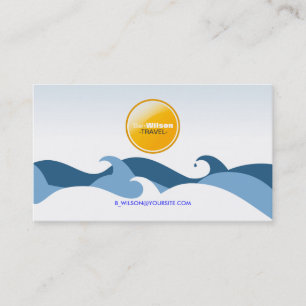 Business Card für Ocean Waves Visitenkarte