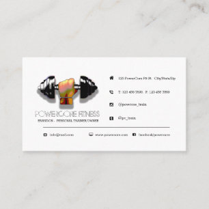 Business Card für Personal Fitness Workout Traine Visitenkarte