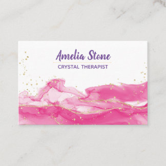Business Card für Rosa und Gold Visitenkarte