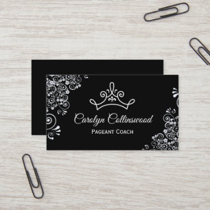 Business-Card für Schwarz und Weiß Visitenkarte
