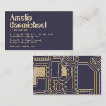 Business Card für Sojabohnen und Eclipse Geek Tech