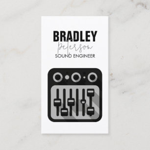 Business Card für Sound Engineering Audio Engineer Visitenkarte
