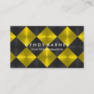 Business Card Gelb und Schwarz Visitenkarte