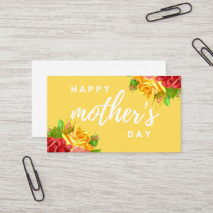 business card happy mother day  visitenkarte