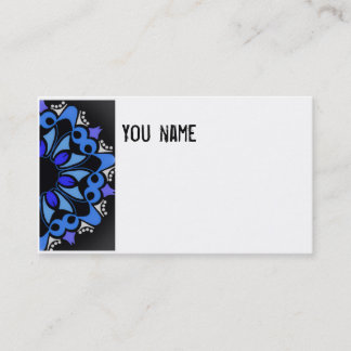 Business Card Jimette Design Black and Blue Visitenkarte