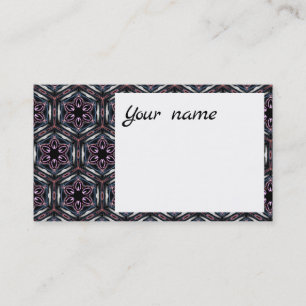 Business Card Jimette Design Black and Pink Visitenkarte