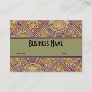 Business Card Jugendstil Deko Elegante Visitenkarte