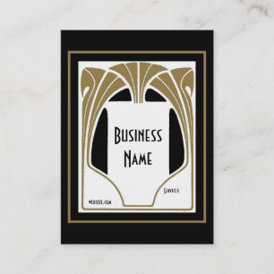 Business Card Jugendstil Deko Elegante Visitenkarte