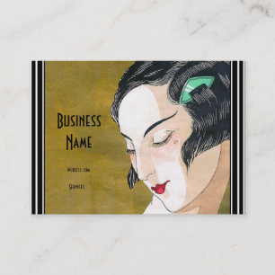 Business Card Jugendstil Deko Mode Elegante Visitenkarte