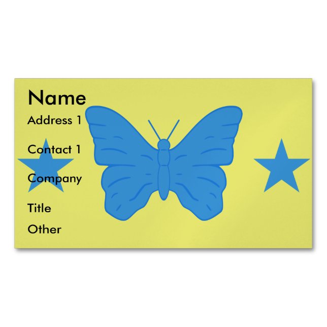 Business Card Magnet with Flag of Bady Bassit (Vorderseite)