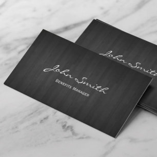 Business Card Manager für klassische dunkle Holzpr Visitenkarte