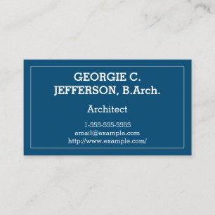 Business Card mit beruflicher und einfacher Archit Visitenkarte