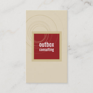 BUSINESS CARD Moderne Box Monogramm Gold Visitenkarte