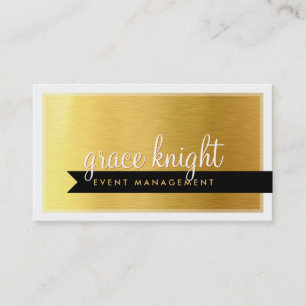 BUSINESS CARD Moderne, coole, fette Goldfolie Visitenkarte