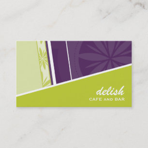 BUSINESS CARD Moderne Funkecke Limon lila Visitenkarte