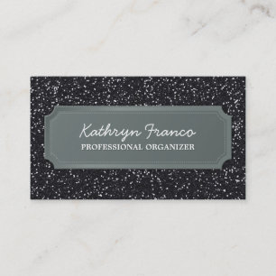 BUSINESS CARD Moderner, fett funkelnd Glitzer Visitenkarte