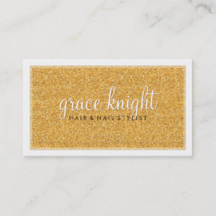 BUSINESS CARD Moderner Glitzer reich Gold Visitenkarte