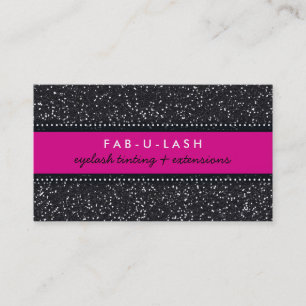 BUSINESS CARD Moderner trendiger Glitzer in rosa S Visitenkarte