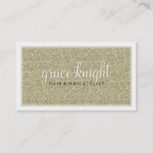 BUSINESS CARD Modernes Glitzer Gold Visitenkarte