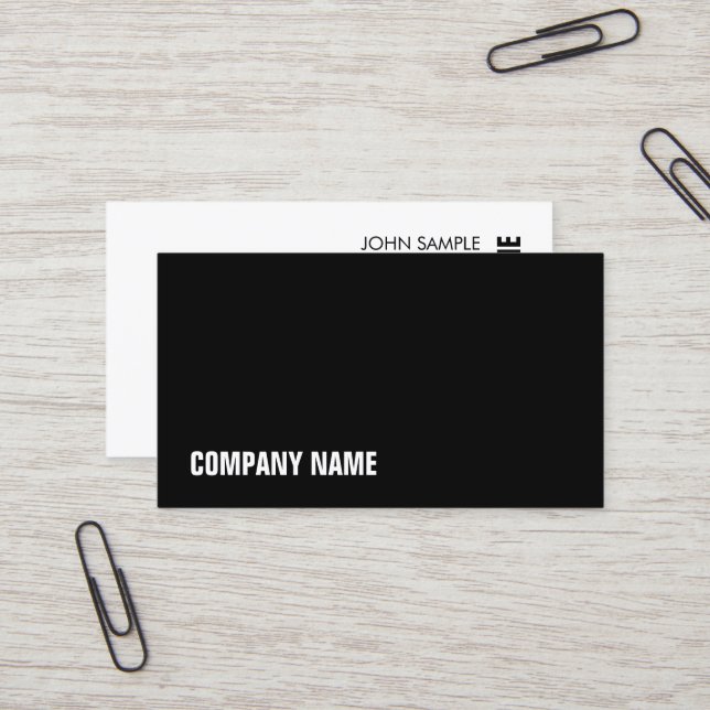 Business Card Modernes Unternehmen Personalisiert Visitenkarte (Vorderseite/Rückseite Beispiel)