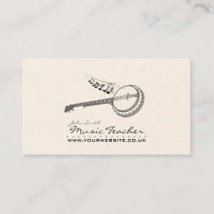 Business Card Musiker/Musiklehrer Visitenkarte