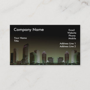 Business Card Night City Visitenkarte