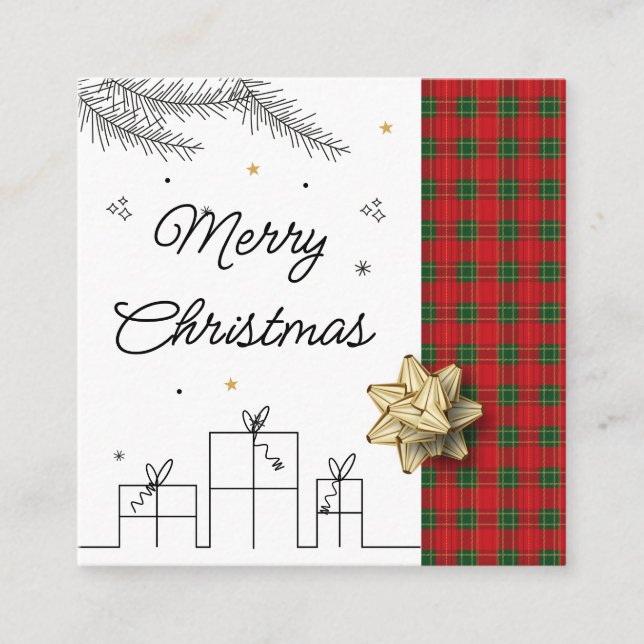 Business Card Quadratische Visitenkarte (Vorderseite)