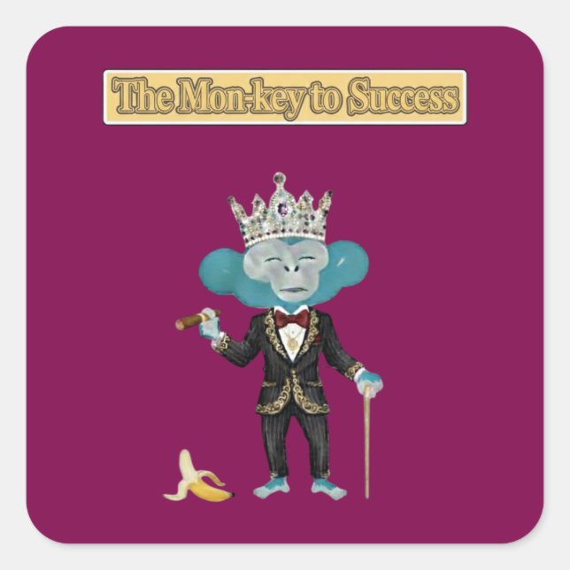 Business Card Quadratischer Aufkleber (Vorderseite)