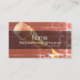 Business Card Recording Studio Visitenkarte