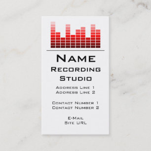 Business Card Recording Studio Visitenkarte