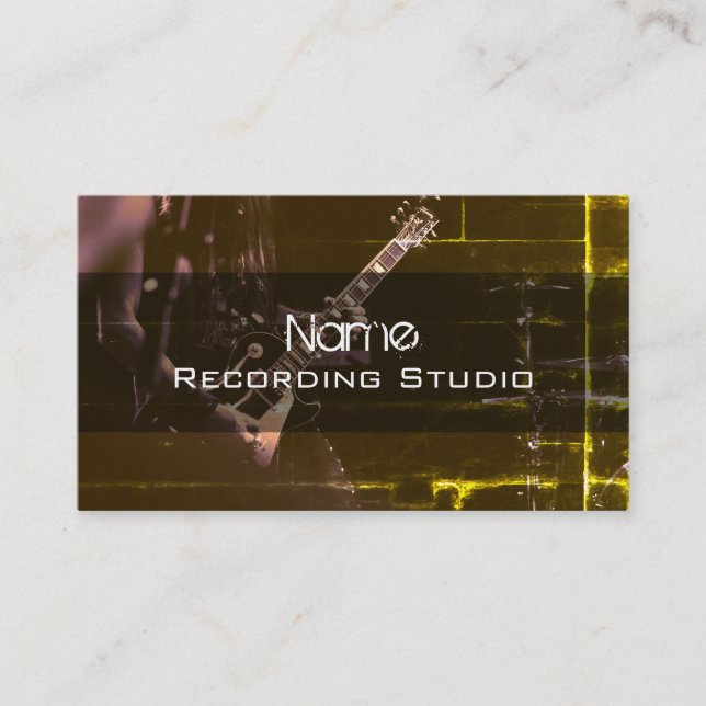 Business Card Recording Studio Visitenkarte (Vorderseite)