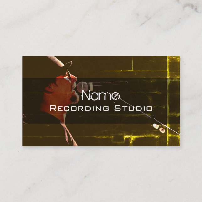 Business Card Recording Studio Visitenkarte (Vorderseite)