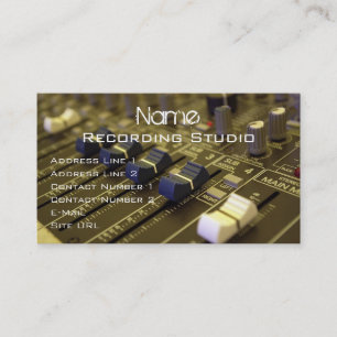 Business Card Recording Studio Visitenkarte