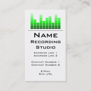 Business Card Recording Studio Visitenkarte