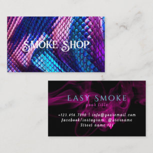 Business Card Schlangenrauchladen Visitenkarte