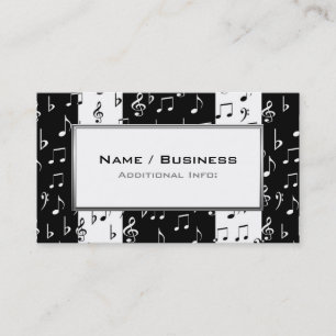 Business Card Schwarz/Weiß-Streifen 2 Visitenkarte