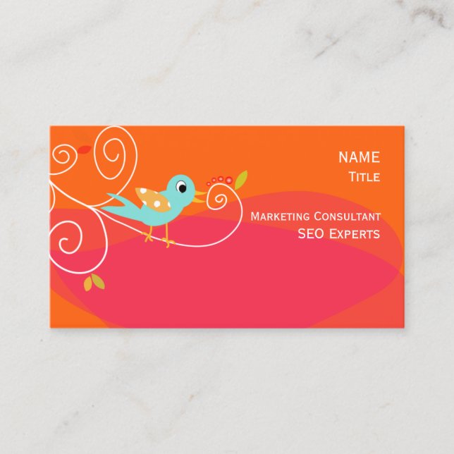 Business Card SEO Marketing Consultant Visitenkarte (Vorderseite)