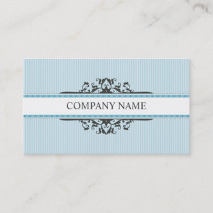 BUSINESS CARD stilvoll Vintag-blau-grau Visitenkarte
